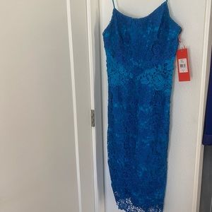 Monique Lhullier ML Blue Lace dress